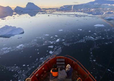 Bootstour durch die Eisberge - Hotel Icefiord, Groenland