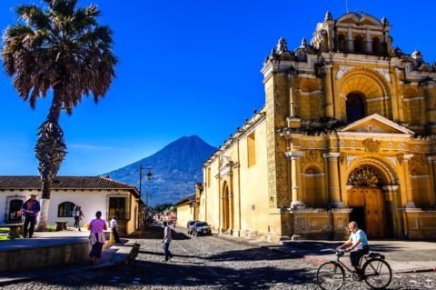 Antike Gebäude in Antigua, Guatemala