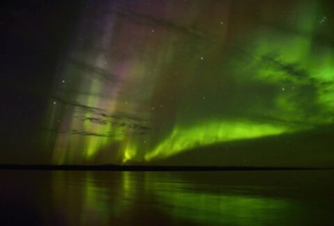 Aurora borealis in Scoresby Sund