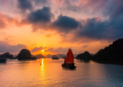 Siegelboot Ha Long Bay Vietnamm