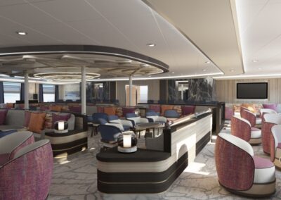 Lounge auf der MS Douglas Mawson