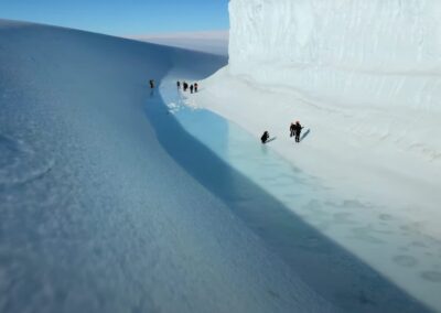 Expedition an der Ice Wall